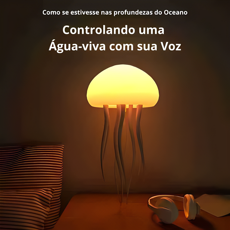 Luminária Agua Viva com Controle de Voz