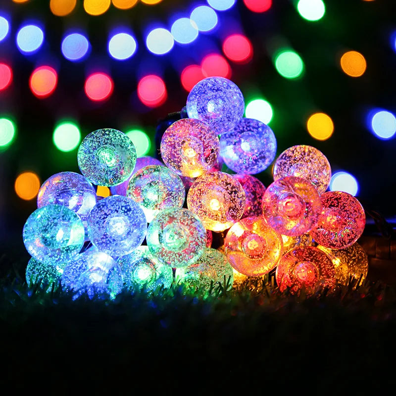 Luzes LED de Jardim - Luz Solar - Globo de Crystal