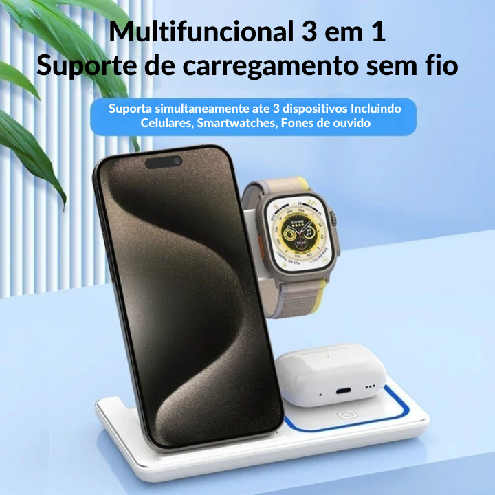 SmartCharger - Carregador sem fio 3 em 1